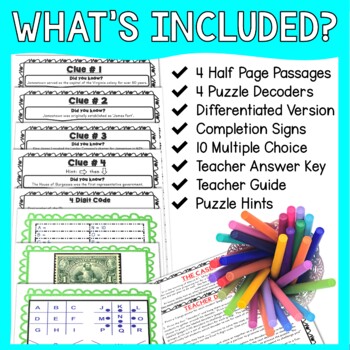 Jamestown ESCAPE ROOM Activity! Reading Comprehension Passages - Image 2