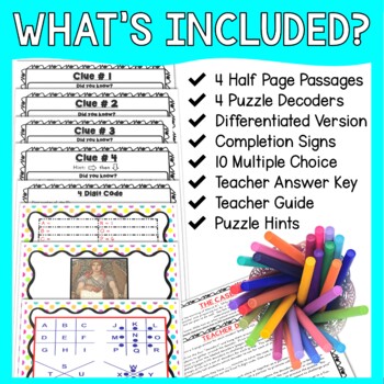 Abraham Lincoln PUZZLE STATIONS:  Civil War, Gettysburg Address, President's Day - Image 2