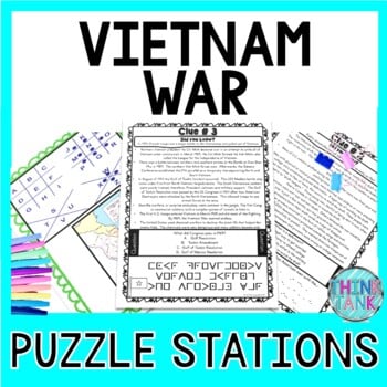 Vietnam War PUZZLE STATIONS - Reading Comprehension