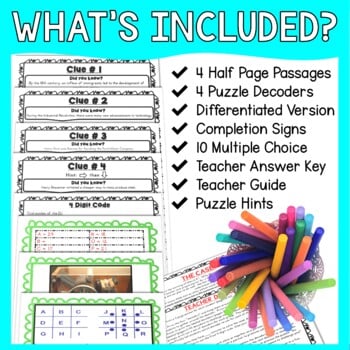 Industrial Revolution ESCAPE ROOM: Samuel Morse, Henry Ford - Print & Go! - Image 2