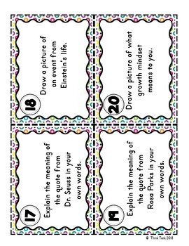 Growth Mindset Scavenger Hunt- Back to School - Reading Comprehension Stations - Image 4