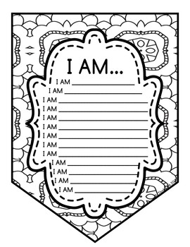 Back to School Doodle Pennants- About Me, Growth Mindset & templates - Image 2