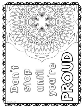 Growth Mindset Doodle Coloring Pages - Image 2