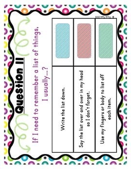 Learning Style Student Inventory : Color by Number - Back to School - Image 2