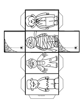 Halloween Boxes and Links - Halloween Coloring Activity - Image 2