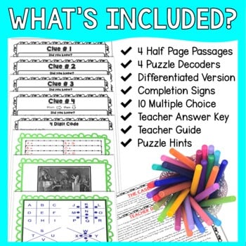 Salem Witch Trials ESCAPE ROOM - Reading Comprehension - 13 Colonies - Image 2