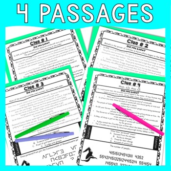 Salem Witch Trials ESCAPE ROOM - Reading Comprehension - 13 Colonies - Image 4