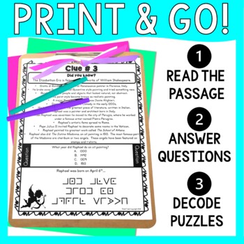 Italian Renaissance ESCAPE ROOM - Reading Comprehension - Image 2