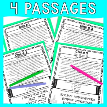 Constitutional Convention ESCAPE ROOM - Reading Comprehension - US Constitution - Image 4