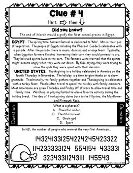 Thanksgiving Around the World Escape Room!   Thanksgiving-like traditions - Image 2