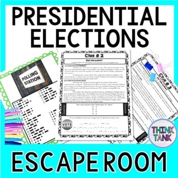 Presidential Elections ESCAPE ROOM - Reading Comprehension - Civics