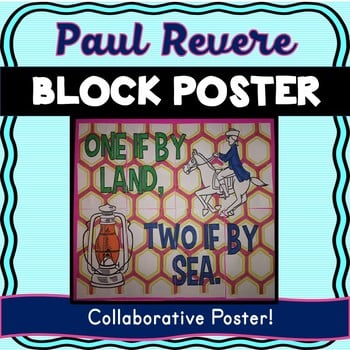 American Revolution Collaborative Poster! Team Work Activity - Paul Revere