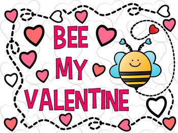 Valentine's Day Collaborative Poster! Bee My Valentine - Team Work Activity - Image 3