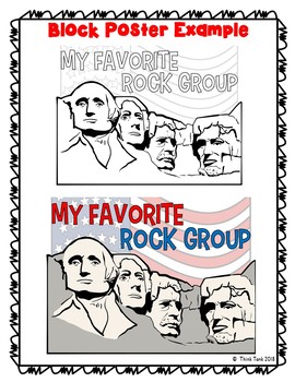 Mount Rushmore Collaborative Poster! President's Day - Team Work Activity - Image 2