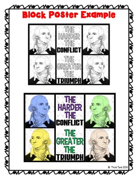 George Washington Collaborative Poster! Team Work - Growth Mindset - Image 2