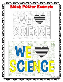 Science Collaborative Poster - Team Work - We Love Science - Back to School - Image 2