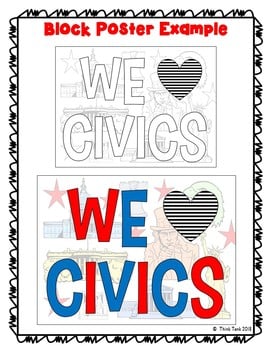 Civics Collaborative Poster - Team Work - We Love Civics - Bulletin Board Idea - Image 2