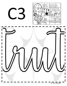 Thomas Jefferson Collaborative Poster! Team Work - Declaration of Independence - Image 4