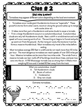 Tornadoes Puzzle Stations - Reading Comprehension - Earth Science - Image 4