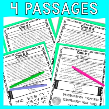 Phases of the Moon ESCAPE ROOM - Reading Comprehension - Earth Science - Image 4