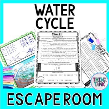Water Cycle ESCAPE ROOM - Earth Science - Reading Comprehension