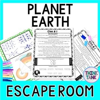 Planet Earth ESCAPE ROOM - Reading Comprehension - Earth Science