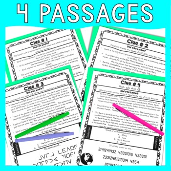 Planet Earth ESCAPE ROOM - Reading Comprehension - Earth Science - Image 4