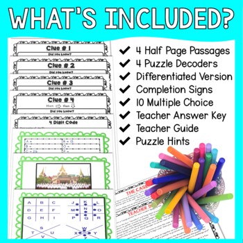 Continents ESCAPE ROOM - World Geography - Reading Comprehension - Image 2