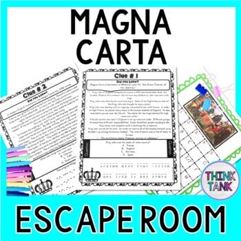 Magna Carta ESCAPE ROOM - Reading Comprehension