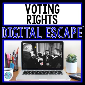 Voting Rights DIGITAL ESCAPE ROOM for Google Drive® | US Voting Amendments
