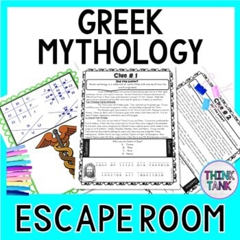 Greek Mythology ESCAPE ROOM: Zeus, Hera, Poseidon