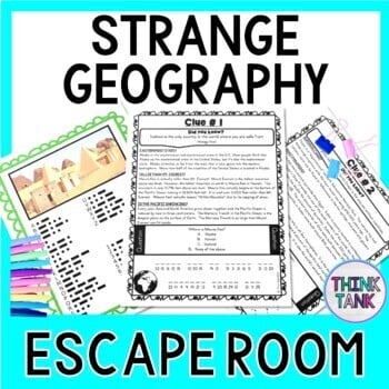 Strange Geography ESCAPE ROOM - World Geography Facts - Continents