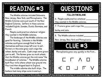 13 Colonies Escape Room Activity - Image 2