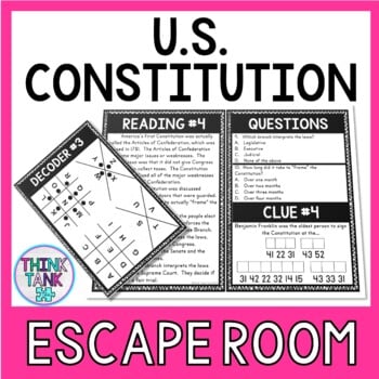 U.S. Constitution Escape Room Activity