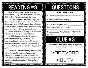 Jamestown Escape Room Activity - Image 2