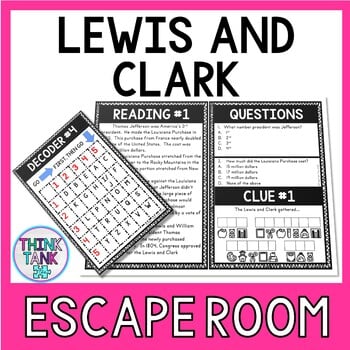 Lewis and Clark Escape Room Activity