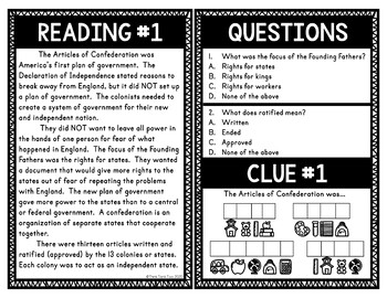 Articles of Confederation Escape Room Activity - Image 4