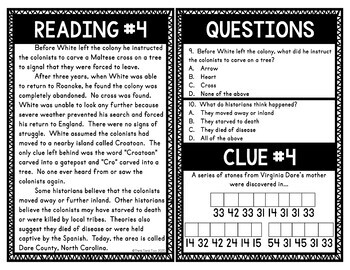Lost Colony of Roanoke Escape Room Activity - Image 2