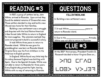Lost Colony of Roanoke Escape Room Activity - Image 4
