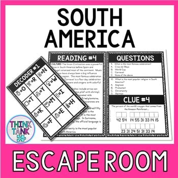 South America Escape Room Activity