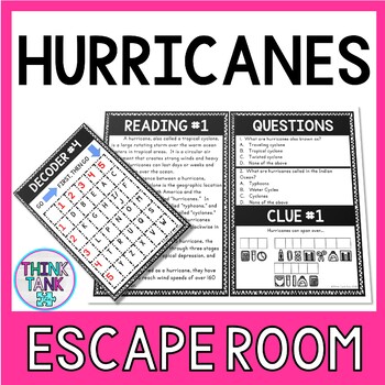 Hurricanes Escape Room Activity