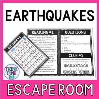 Earthquakes Escape Room Activity