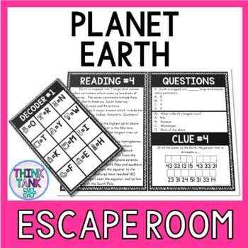 Planet Earth Escape Room Activity