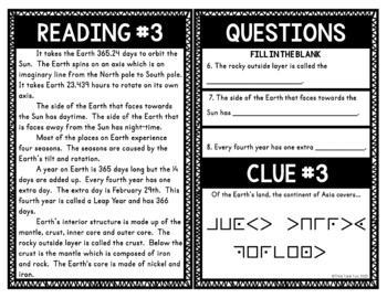 Planet Earth Escape Room Activity - Image 4