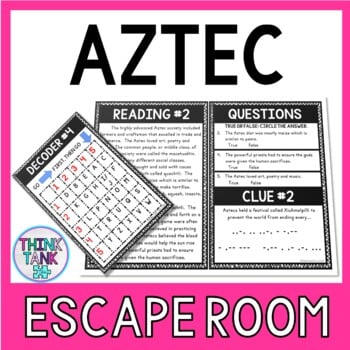 Aztec Escape Room Activity