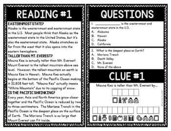 Geography Fun Facts Escape Room Activity - Image 4