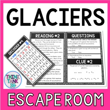 Glaciers Escape Room Activity