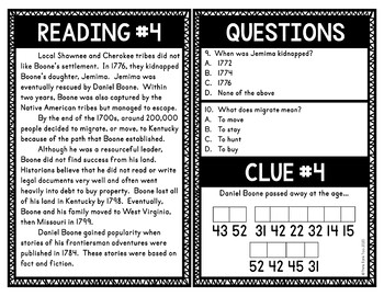 Daniel Boone Escape Room Activity - Image 2