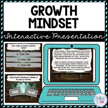 Growth Mindset Interactive Google Slides™ Presentation | Distance Learning
