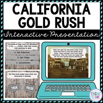 California Gold Rush Interactive Google Slides™ Presentation | Distance Learning
